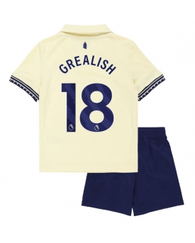 Everton Jack Grealish #18 Maglia Gara Trasferta Repliche 2025-26 Bambino Maniche Corte